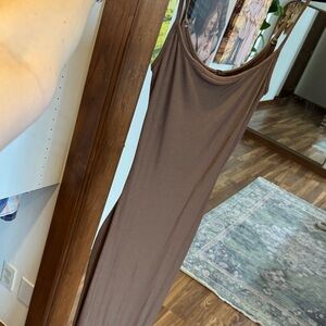 SKIMS Chocolate Ribbed Dress